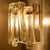 Textured Ice Glass and Brass Wall Light attributed to J. T. Kalmar for Kalmar, 1970s For Sale - Image 11 of 13