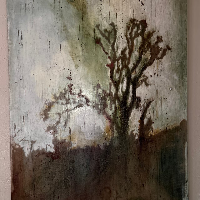 Unique original abstract painting on canvas (6 feet tall and 4 feet wide). Ready to hang or frame (currently unframed)....