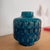 Vintage Turquoise Ceramic Vase, 1970 For Sale - Image 6 of 7