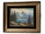 Mid-Century Modern Mid 20th Century Alpine Mountain Lake Landscape Oil Painting Signed by Frieda Treubel - Framed For Sale - Image 3 of 5