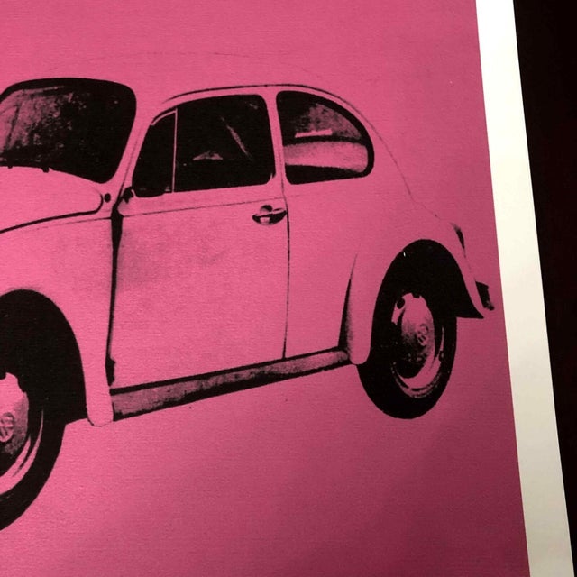 1990s After Andy Warhol Pink Lithograph "Numbered and Signed on Plate" Lithograph For Sale - Image 6 of 11
