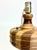 2-Toned Striped Wooden Table Lamp For Sale - Image 10 of 11