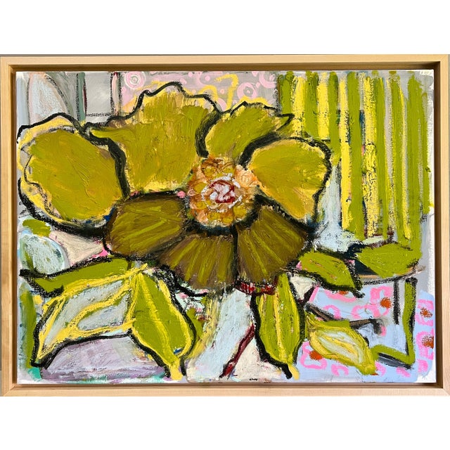 "Blooming Petals" Framed Original Painting by Shann Spishak For Sale - Image 10 of 10