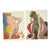 Pair of Original Abstract Watercolor Paintings of Nude Figures by Jon Hall 2002 For Sale