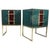 Green and Red Murano Bedside Tables from Justfurnituress SRL, Set of 2 For Sale - Image 9 of 9