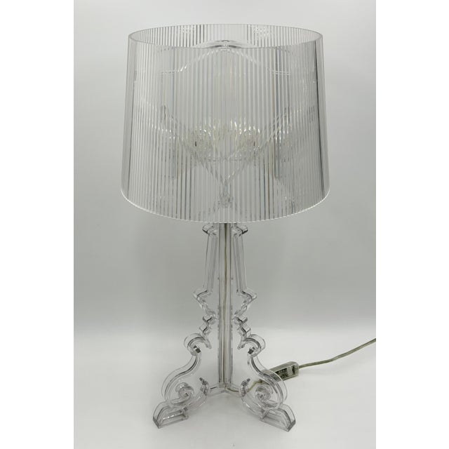 Hollywood Regency 1980s Ferruccio Laviani "Bourgie" Crystal Table Lamp for Kartell, Italy For Sale - Image 3 of 18