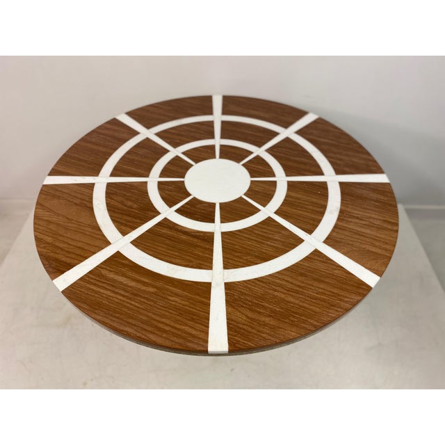 Vintage Red and White Marble Dining Table, 1970s For Sale - Image 9 of 16