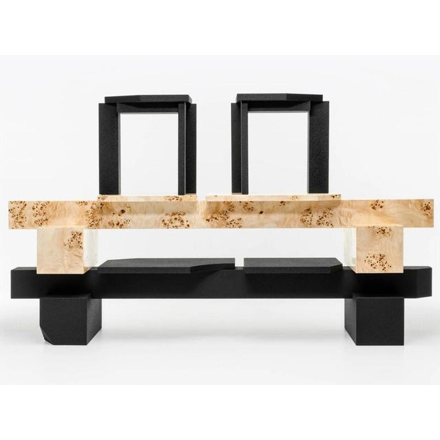 Black SSS01B Black Stool by Sashaxsasha For Sale - Image 8 of 10