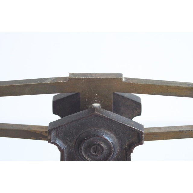 Antique Castiron and Brass Pharmacy Scale, 1900s For Sale - Image 10 of 18