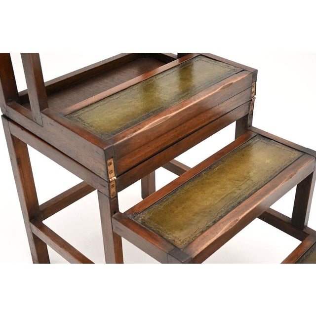 Georgian Metamorphic Library Steps, 1930s For Sale - Image 9 of 13