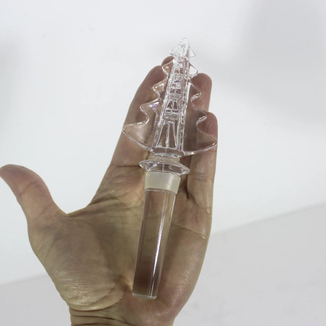 Mikasa Vintage Mikasa Austrian Crystal Christmas Tree Bottle Stopper For Sale - Image 4 of 5
