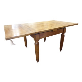 Antique Italian Pine Dining Table For Sale