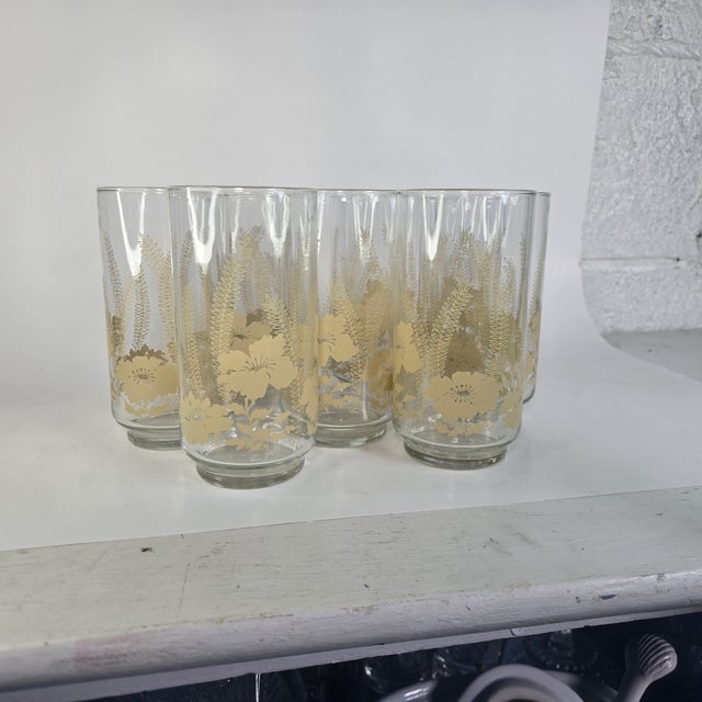 1970s Boho Floral Tumblers - Set of Eight For Sale - Image 12 of 12