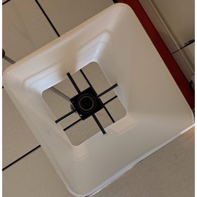 Vintage Opal Glass and Metal Pendant Lamps from Stilux Milano, 1960s, Set of 2 For Sale - Image 9 of 15