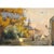 French Country Antique Framed Oil Painting on Canvas by Victor Fermans 'Autumn Village Scene' For Sale - Image 3 of 16