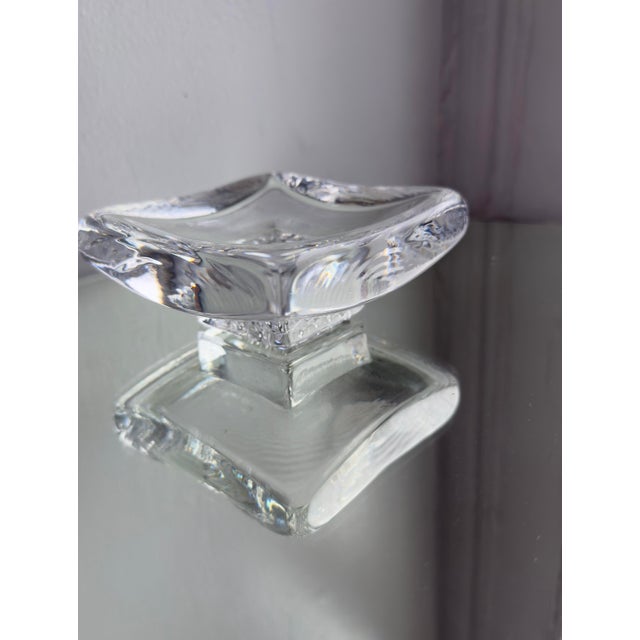 Late 20th Century Kosta Boda Clear Art Glass Square Dish by Bertil Vallien For Sale In New York - Image 6 of 13