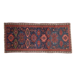 Antique Soumac Design Rug Runner - 4'1" x 9' For Sale