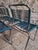 Green 20th Century French Spaghetti Chairs and Ottoman with Chrome Frame, 1960s, Set of 7 For Sale - Image 8 of 18