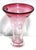 Vintage Sergio Pagnin Chalet Art Glass Cranberry Vase, Original Sticker For Sale - Image 6 of 9
