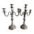 19th Century French Silver Plated Candlesticks- Set of 2 For Sale