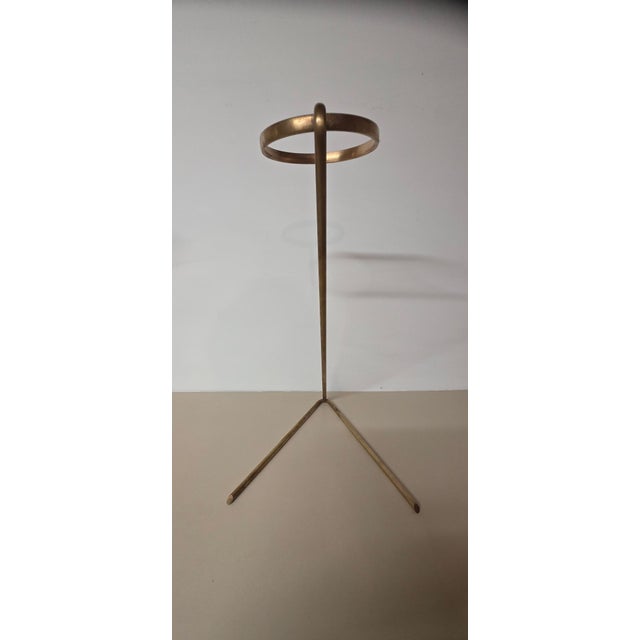 Mid-Century Modern Carl Auböck Workshop Brass & Copper Standing Ashtray for Illums Bolighus, 1950s For Sale - Image 3 of 5