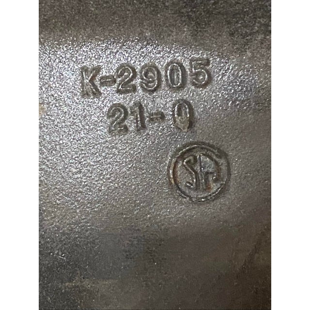 Mid 20th Century Vintage Classic Kohler Farmington K2905 210 Cast Iron Self Rimming Sink For Sale - Image 5 of 6