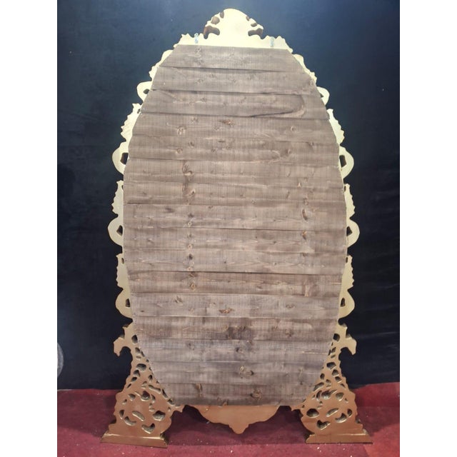 Monumental French Louis XVI Gilt Floor Mirror- 8 ft For Sale - Image 4 of 4