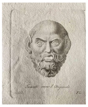Various Artists, Roman Head, Etching, Mid-18th Century
