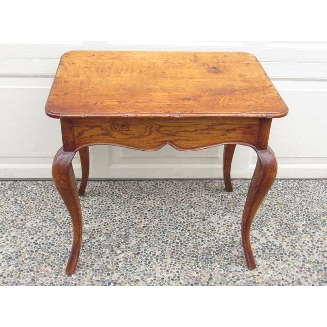 1930s French Golden Oak Table For Sale - Image 5 of 12