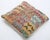 A one-of-a-kind handwoven Afghan wool kilim accent pillow featuring mixed-motif patchwork. Cut and sewn by hand from a...