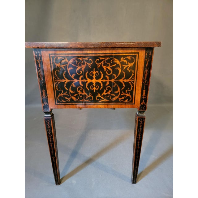 Wood Mid 19th Century French Empire Style Writing Desk For Sale - Image 7 of 10