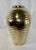 Late 20th Century Vintage Art Deco Style Embossed Polished Brass Vase For Sale - Image 5 of 8