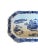 Impressive Antique Chinoiserie Blue and White Warming Dish with Pagoda Scene Elevate your dining experience with this...