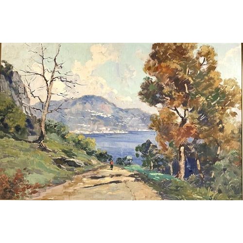 A captivating Italian Impressionist oil painting on canvas by Ilio Giannaccini (1897-1968), this masterpiece features a...