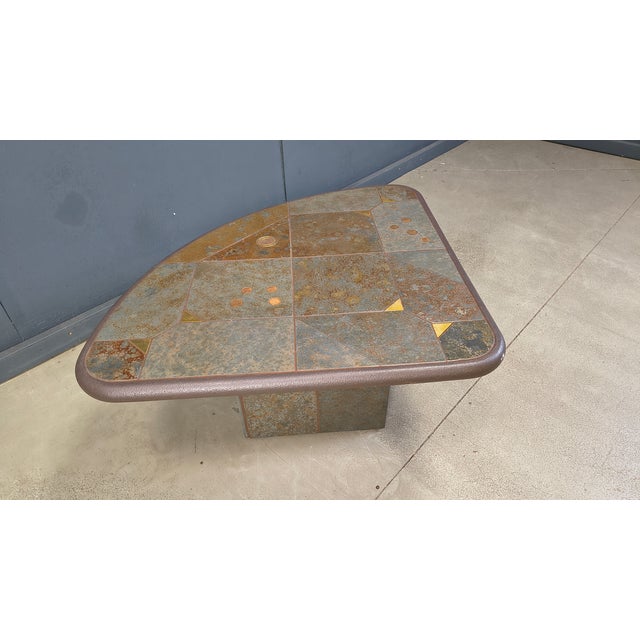 Triangular Coffee Table attributed to Paul Kingma, 1980s For Sale - Image 14 of 18