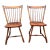 Pair Antique Yellow Pine Side Chairs, 19th Century For Sale
