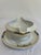 Vintage Meito China Hand-Painted Floral Gravy Boat With Underplate For Sale - Image 4 of 8