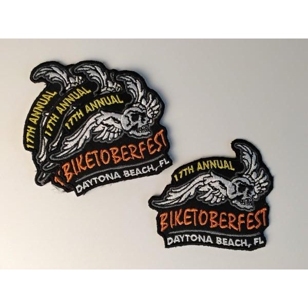 Textile Curated 2009 Motorcycle Rally Embroidery Collection - 12 Pieces For Sale - Image 7 of 8