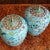 Pair Chinese Export Turquoise Cloisonneé Lidded Jars For Sale - Image 12 of 14