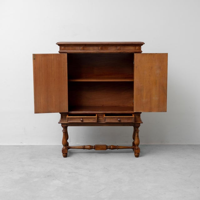 Vintage Carved Wooden Sideboard, 1940s For Sale - Image 3 of 12