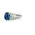 Early 21st Century 2.57 Carat Australian Black Opal Diamond Platinum Ring, Size 9.5 For Sale - Image 5 of 9