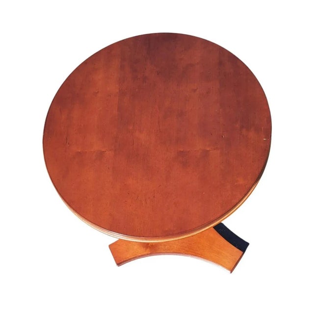 1980s Pedestal Accent Table Wine Table For Sale - Image 4 of 7