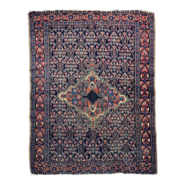 Antique Persian Senneh Rug - 3.7 X 4.5 For Sale