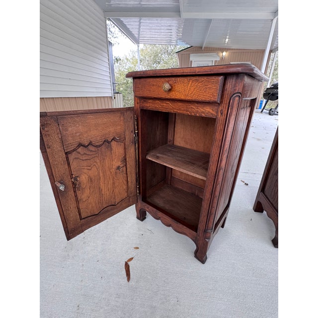 French Louis XV Style Oak Jam Cabinet / Cupboard For Sale - Image 3 of 11