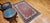 Vintage Persian Tabriz Area Rug, Hand-Knotted Wool & Silk, Floral Pattern, Pomegranate-Red & Navy, 3x5 For Sale - Image 10 of 18