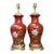 Vintage Hand Painted Glazed Ceramic Lamps - A Pair For Sale