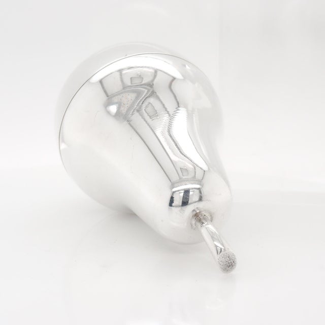 Silver Vintage Tiffany & Co. Sterling Silver Figural Pear Box With a Gilt Interior For Sale - Image 8 of 10