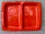 Orange MCM Orange Enamel Divided Tray For Sale - Image 8 of 14