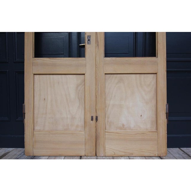 Beige Antique Double Door in Pine, 1890s For Sale - Image 8 of 18