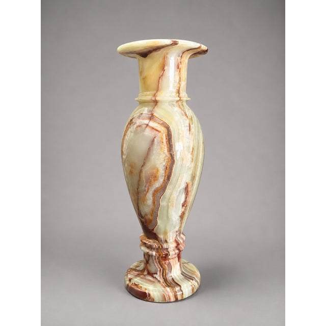 Onyx Marble Vase – 24" X 8" Decorative Vase by Zarva Stone For Sale - Image 11 of 13